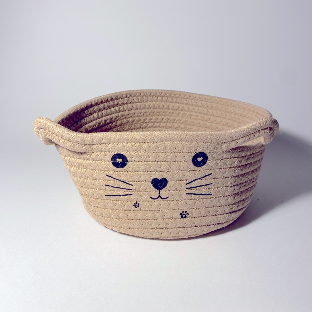 Woven Fabric Cat Basket